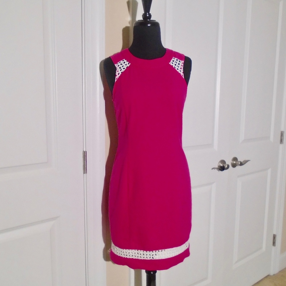 LAUREN JAMES Sloan Solid Seersucker Sleeveless Dress